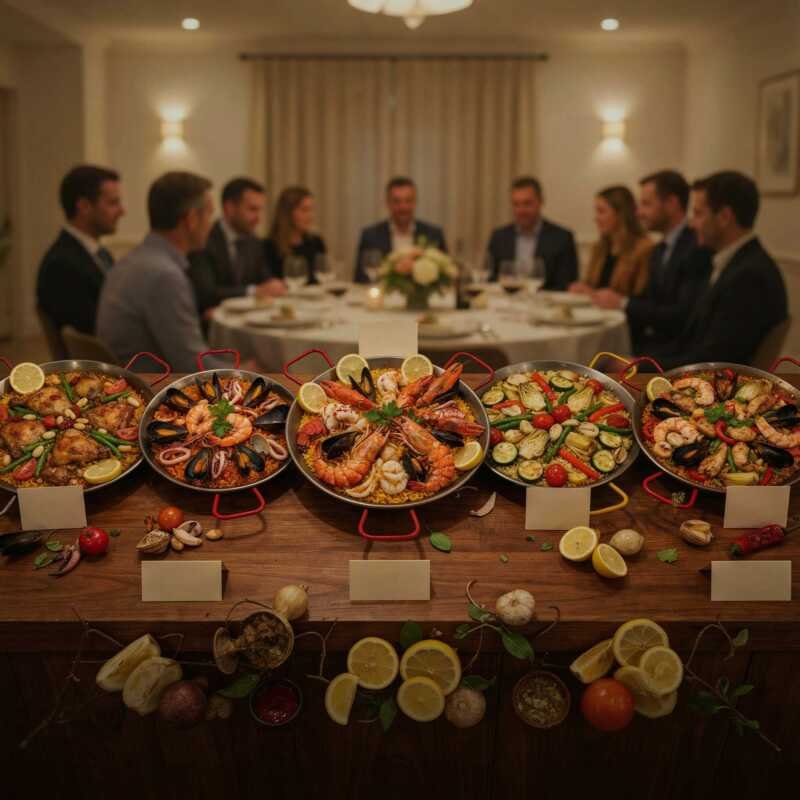 Qué paella elegir para un evento