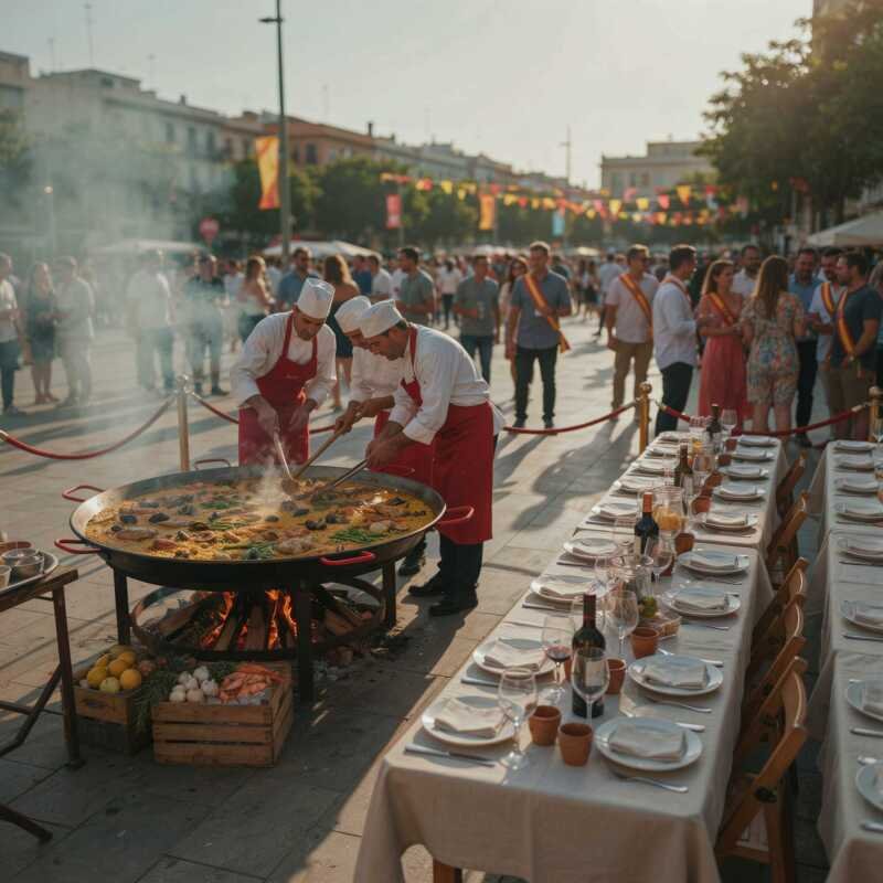 Paella para Fallas en Valencia