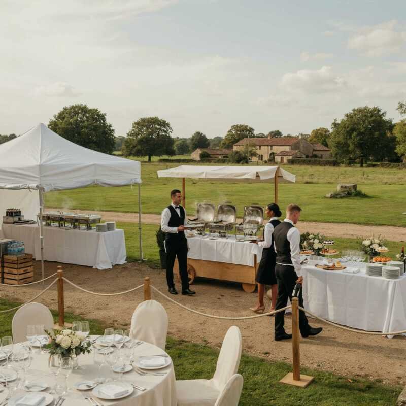 Catering para eventos al aire libre